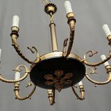 Empire style chandelier. Gilded bronze.