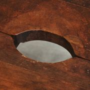 Stool or solid wood side table, mid-century style, 1950s