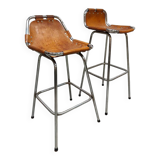 Tabourets de bar au design vintage 'Les Arcs' Charlotte Perriand