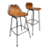 Vintage design barstools 'Les Arcs' Charlotte Perriand