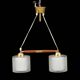 Adjustable ceiling suspension in brass and glass Anonymous Sweden 1960