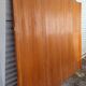 Vintage wooden wavy screen by Baumann