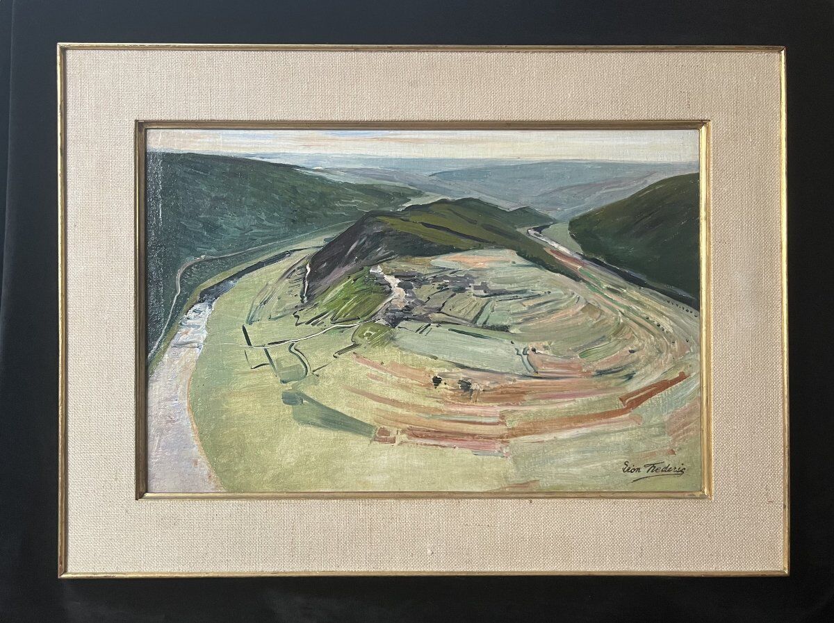 Léon Frédéric (1856–1940) The Tomb of the Giant circa 1910 Oil on panel signed
