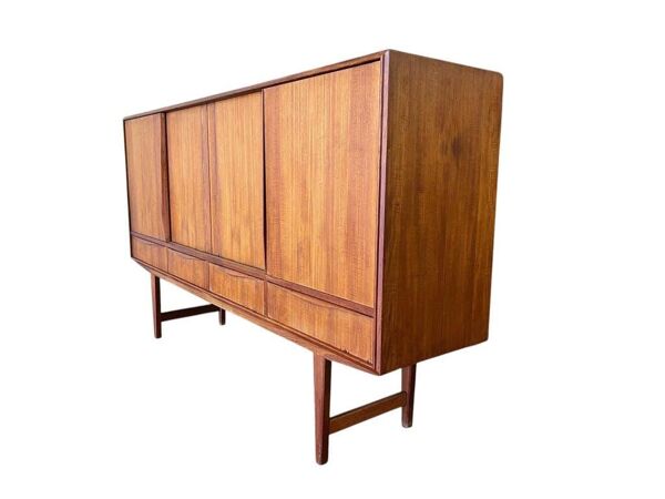Armoire murale vintage danoise en bois, mi-hauteur / plateau / meuble bas