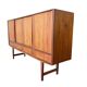 Vintage Danish wall cabinet in wood, mid-height / shelf / low furniture