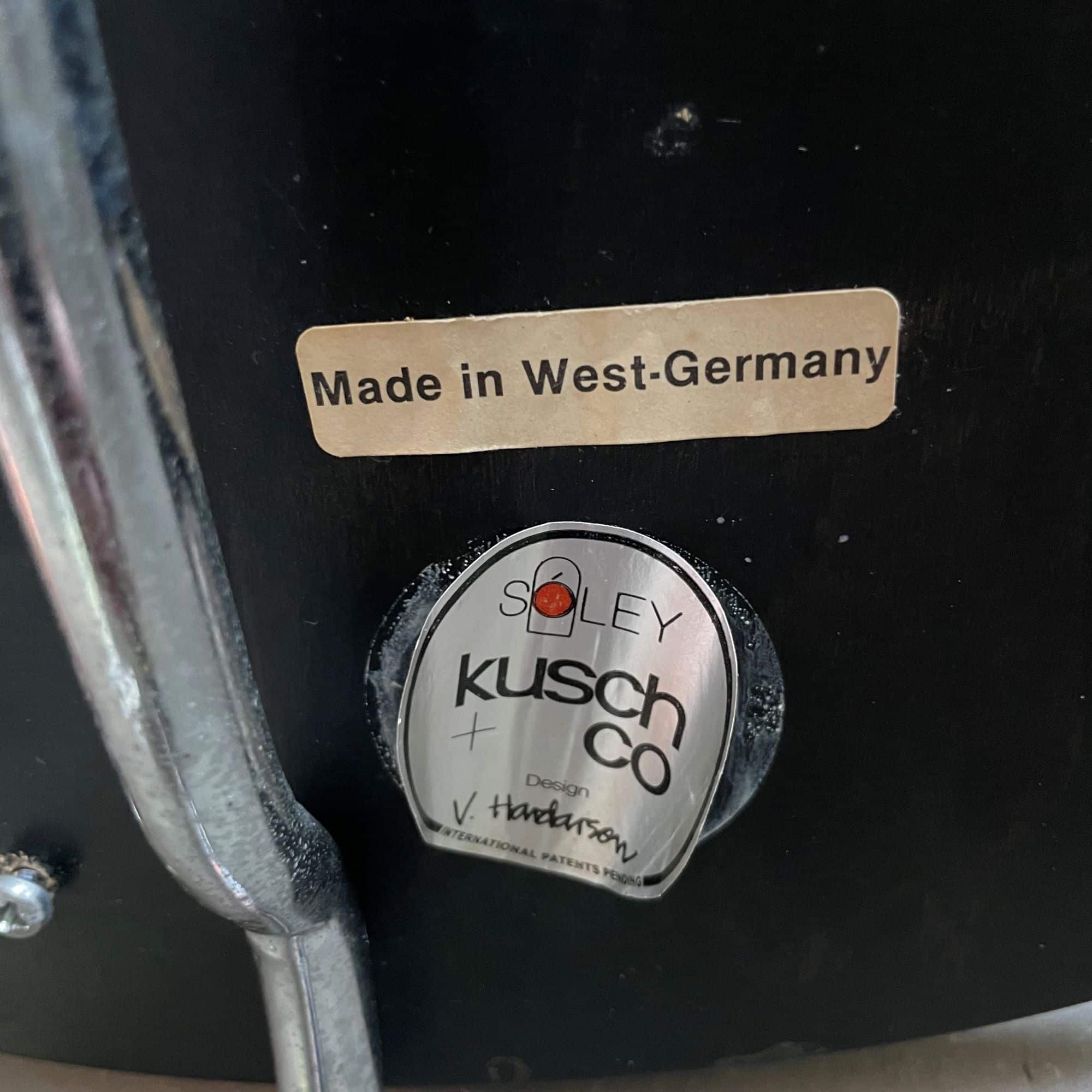 Set of 4 foldable chairs 'Soley', V. Hardarson for Kusch & Co, 80s