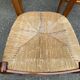 6 solid wood straw-seated Louis Philippe chairs, oak, 20th century.
