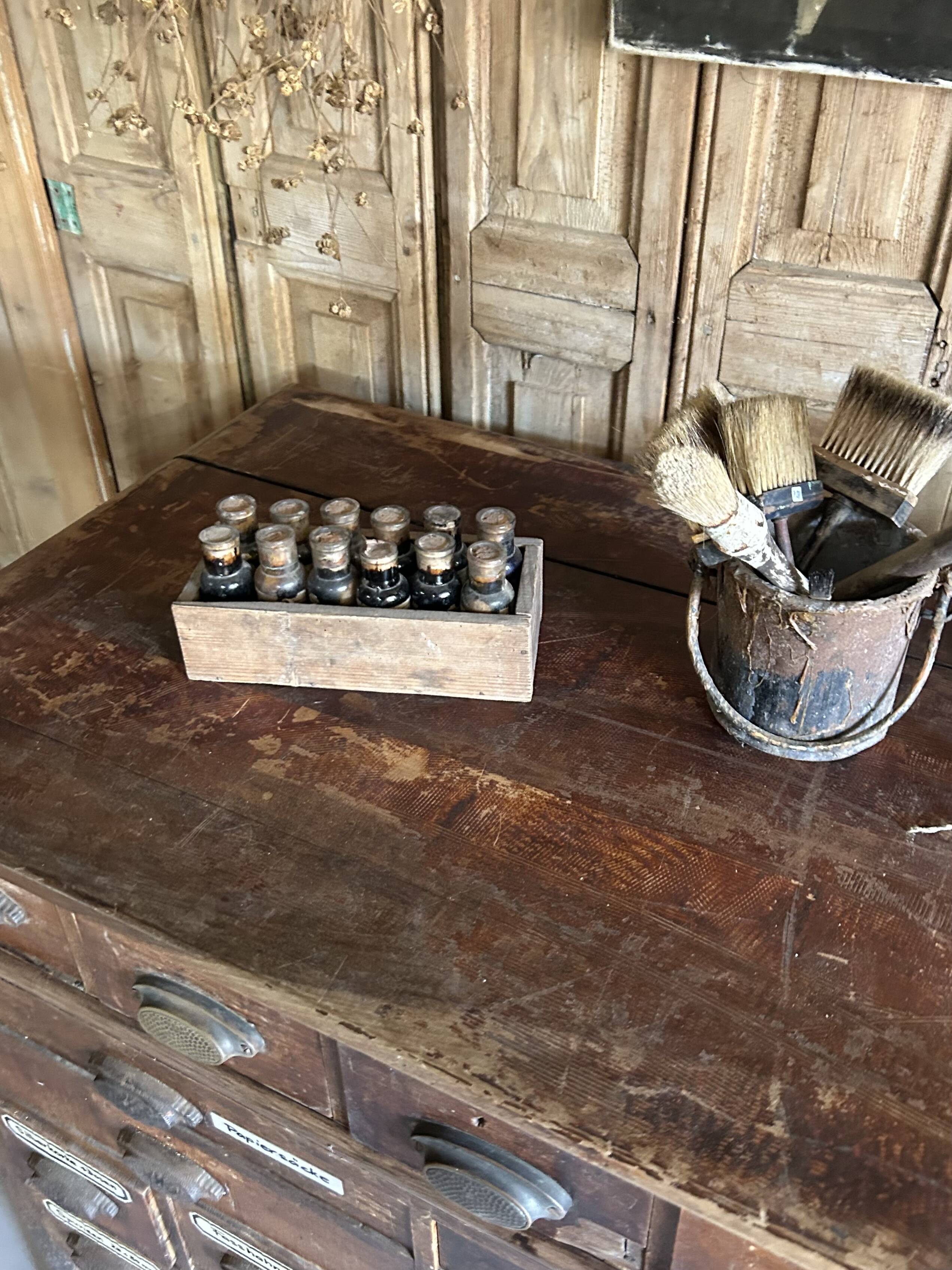 Exceptional authentic antique piece of furniture.