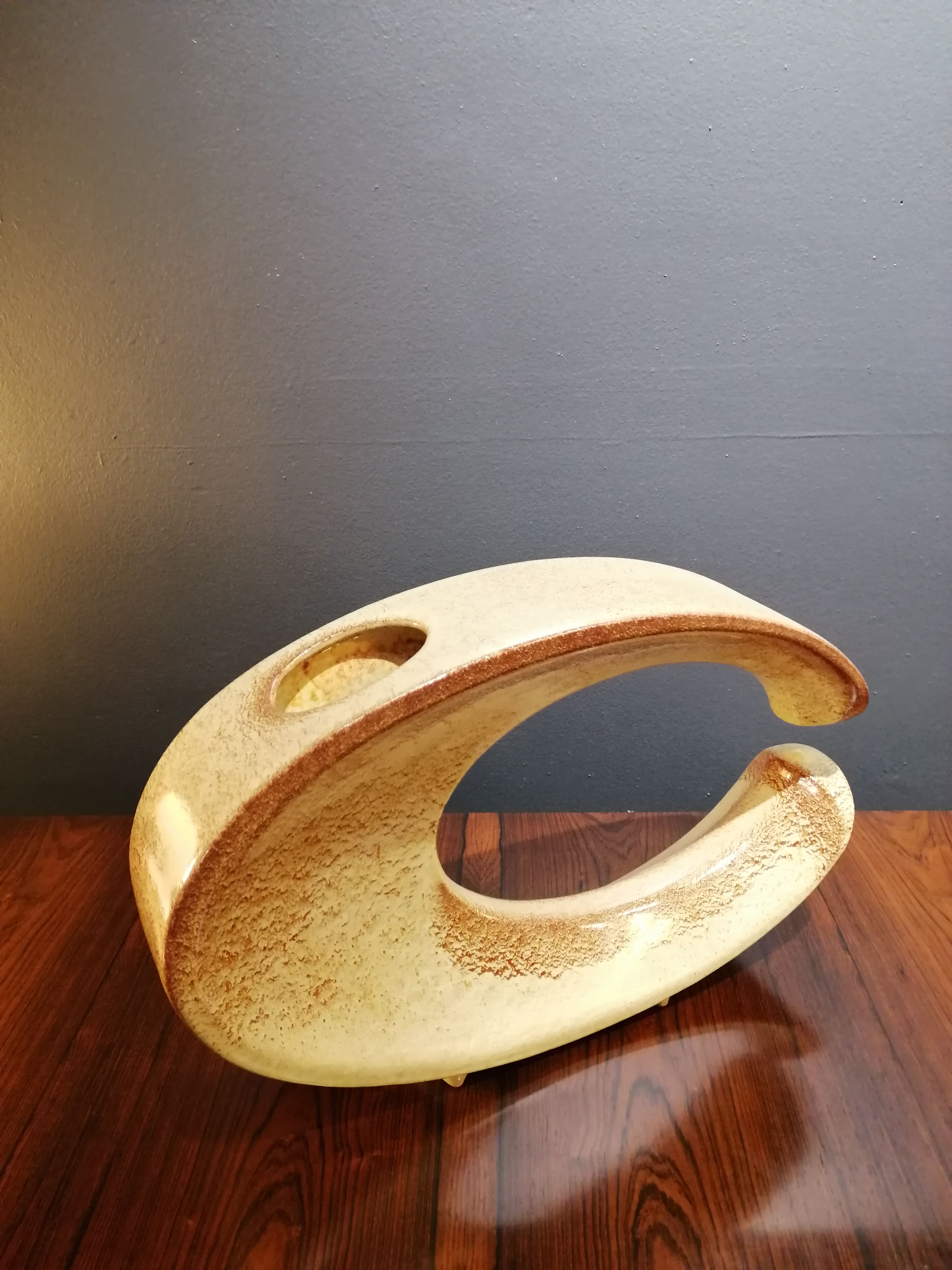 Vase de Roberto Rigon pour Bertoncello Ceramics, Italie, années 60
