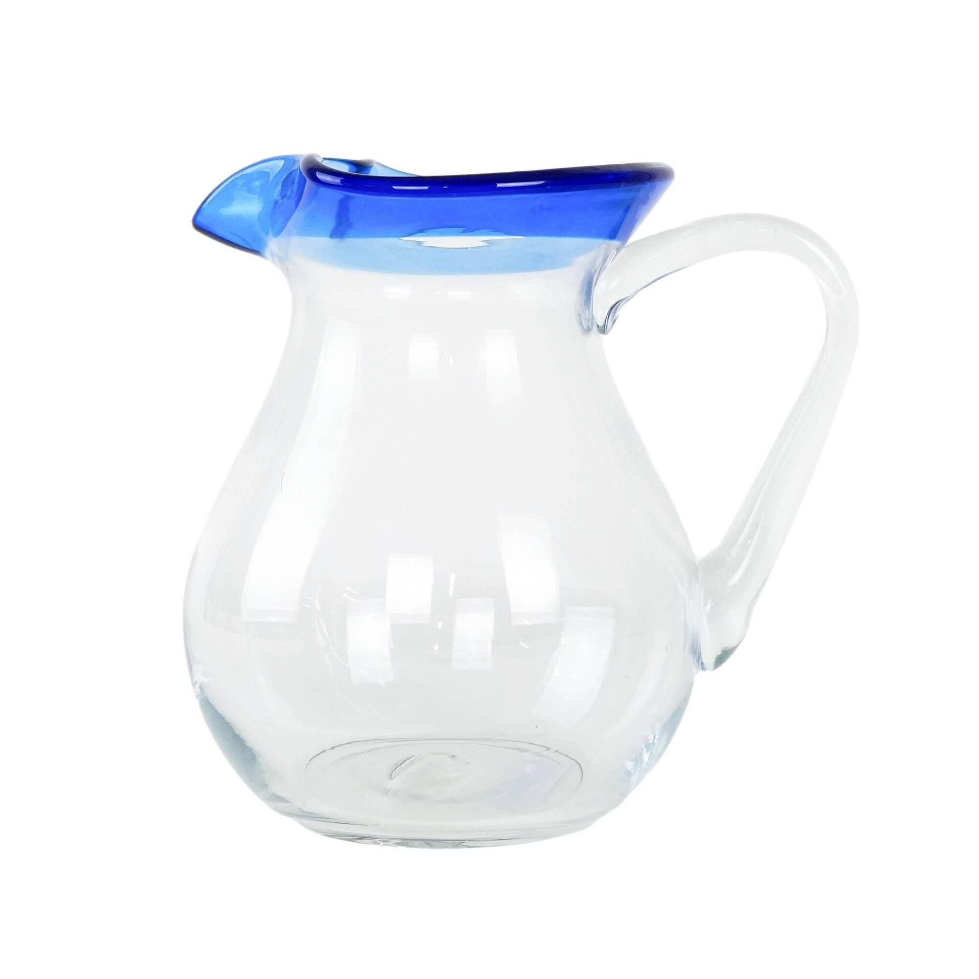 Glass jug, Italian design, 1970s, manufactured in Italy