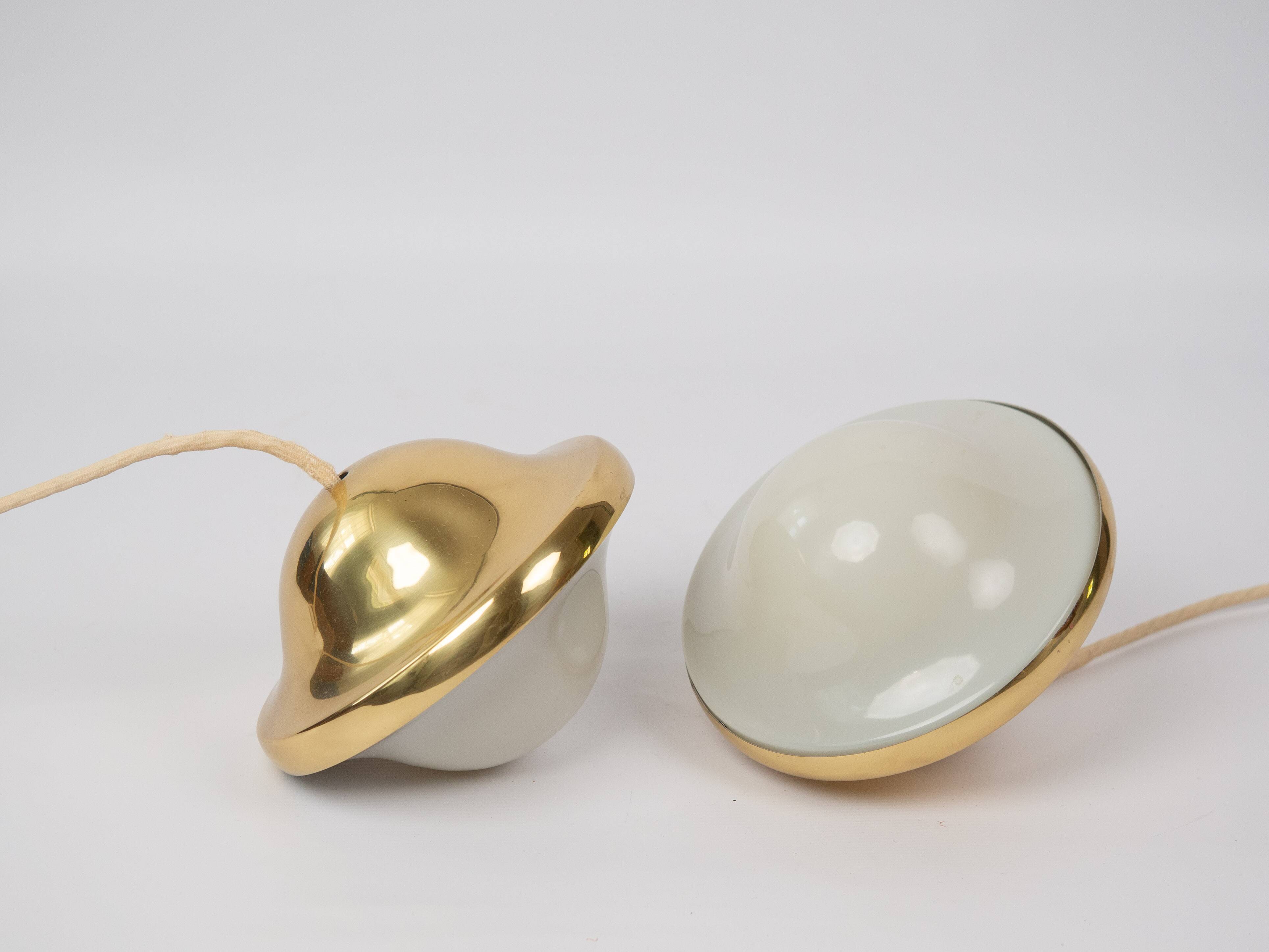 Vintage Danish Bubi pendant lamps by Henning Kuppel, Louis Poulsen, 1972
