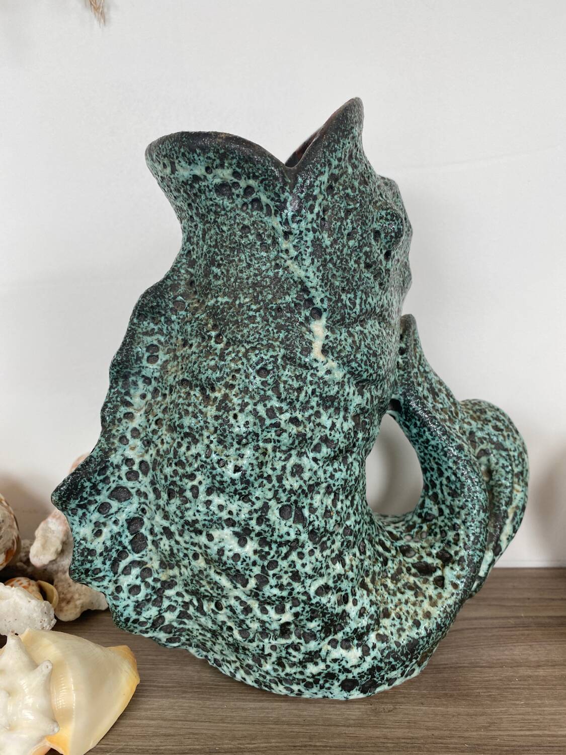 Vallauris zoomorphic fish vase