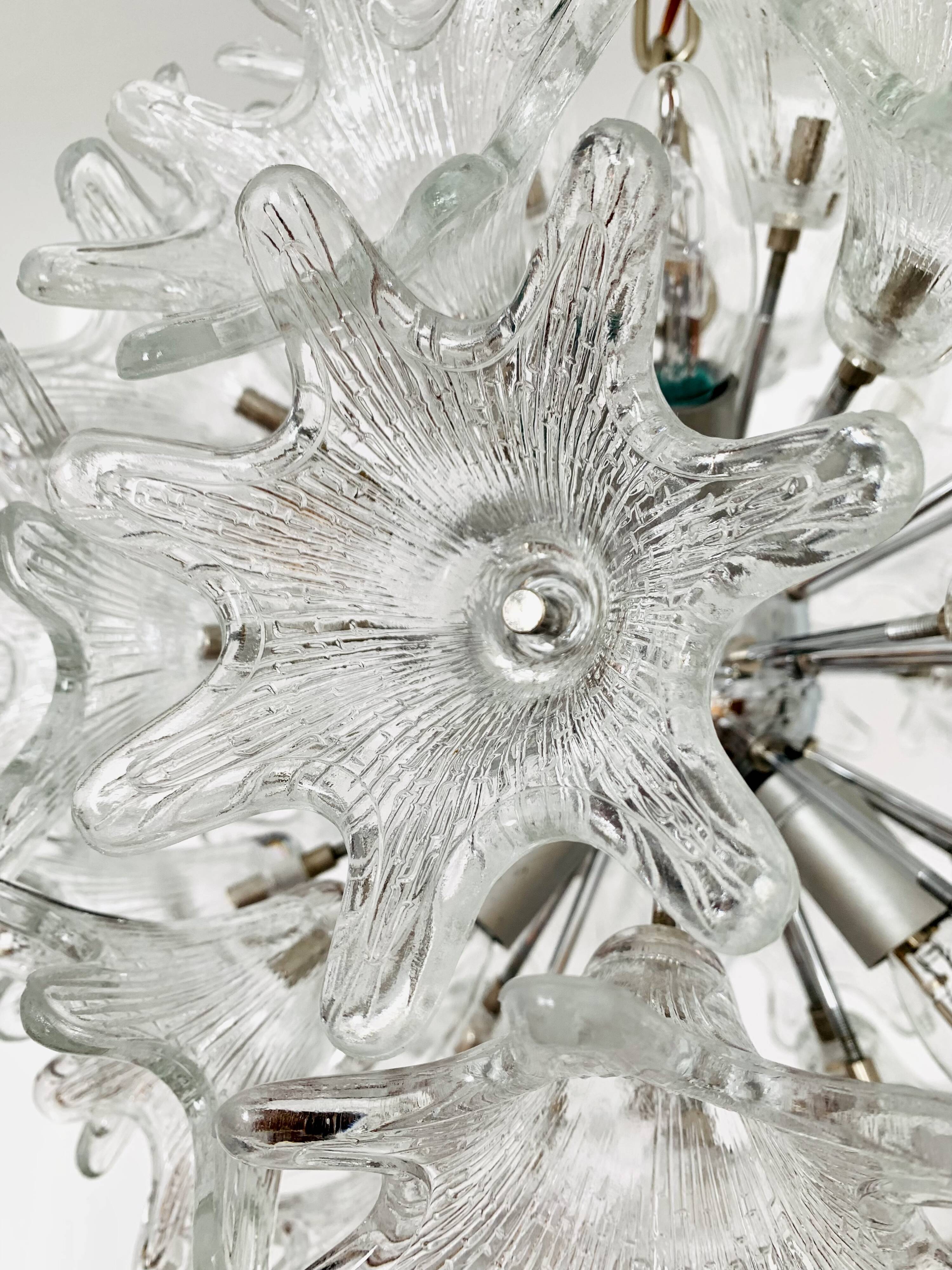 Italian Murano Glass Chandelier by Paolo Venini for VeArt