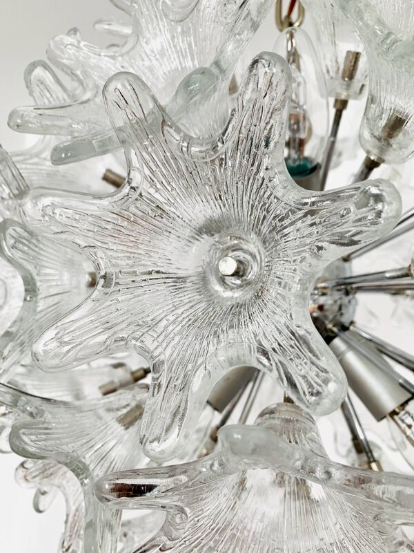 Chandelier en verre de Murano italien par Paolo Venini pour VeArt