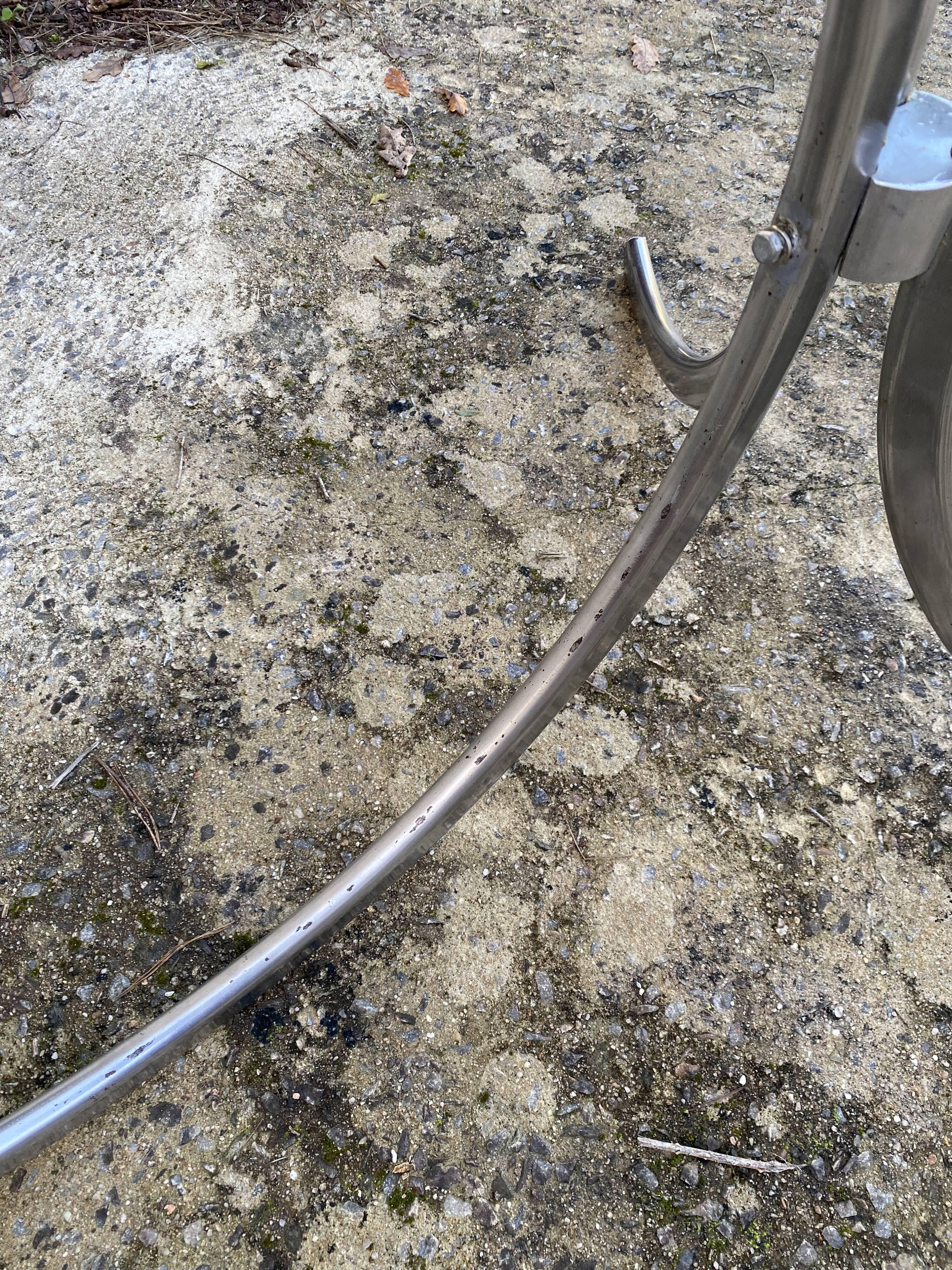 Glass and chrome table