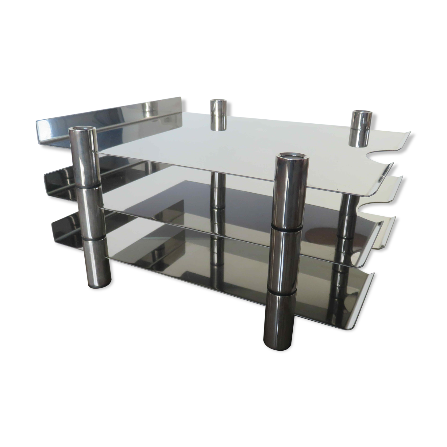 Sorter, mail rack "lerche" germany in stainless steel 80s