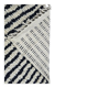 Handwoven traditional black and white Berber rug, size 250/150 cm.
