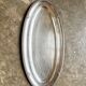 Oval silver-plated metal dish, shell motif no. 1