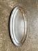 Oval silver-plated metal dish, shell motif no. 1