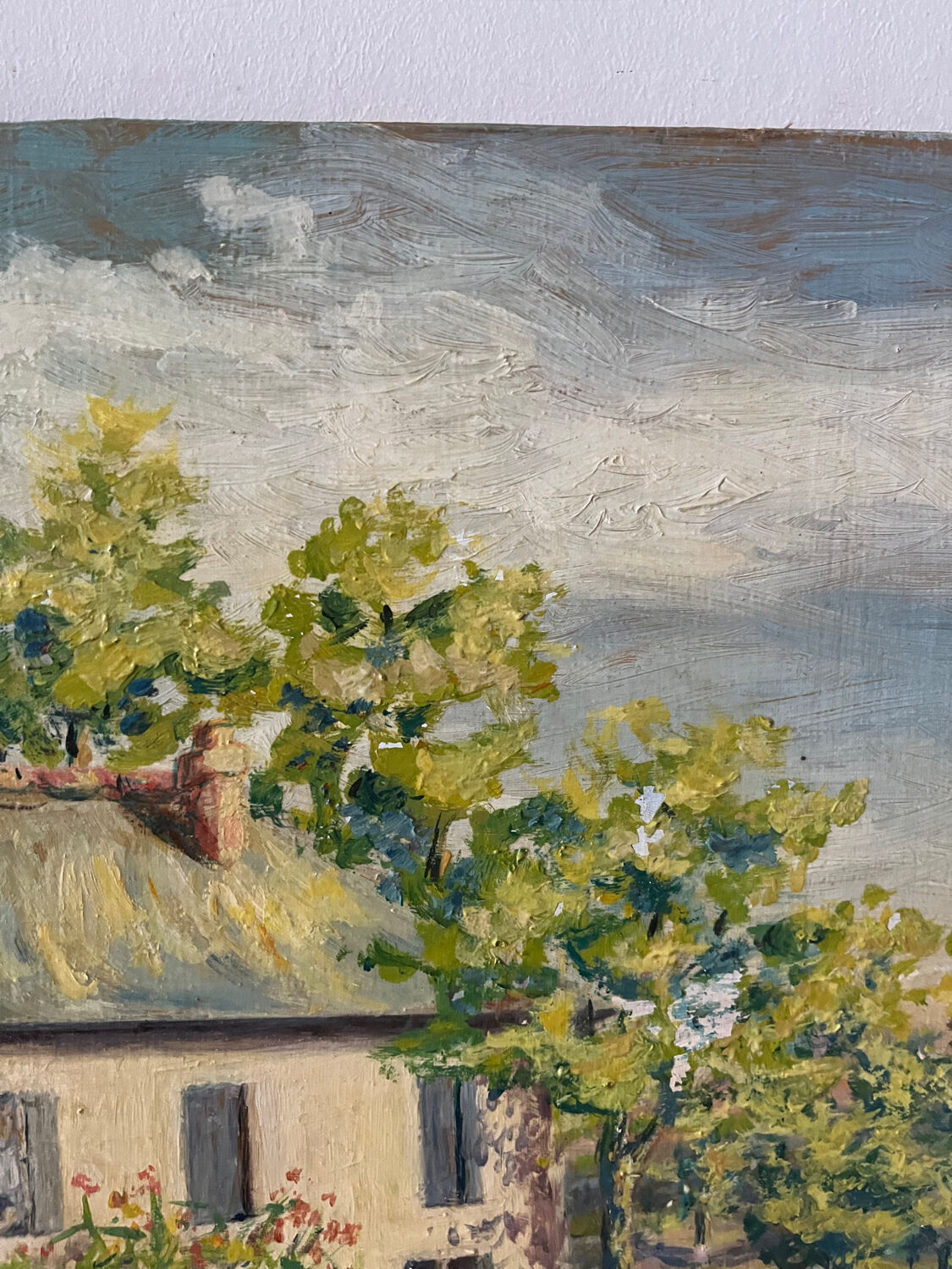"Lioujas School", Aveyron, oil on canvas signed L Durand 1957