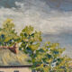 "Lioujas School", Aveyron, oil on canvas signed L Durand 1957