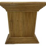 Vintage Rattan Column Bamboo Bohemian Pillar '70s Rattan Mcguire
