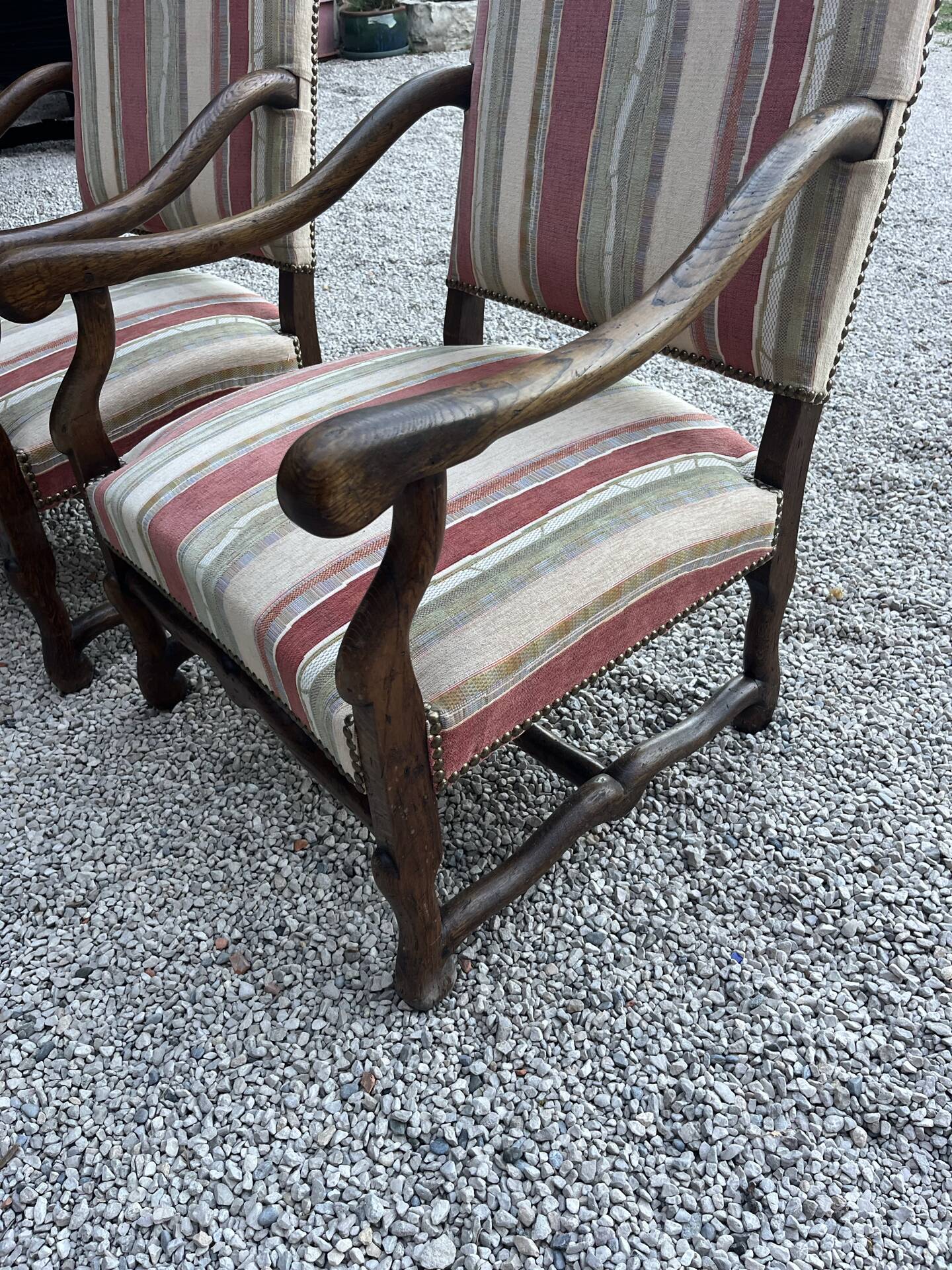 Set of 2 Louis XIV style armchairs