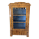 Birch plywood exhibition library, Biedermeier style, XI