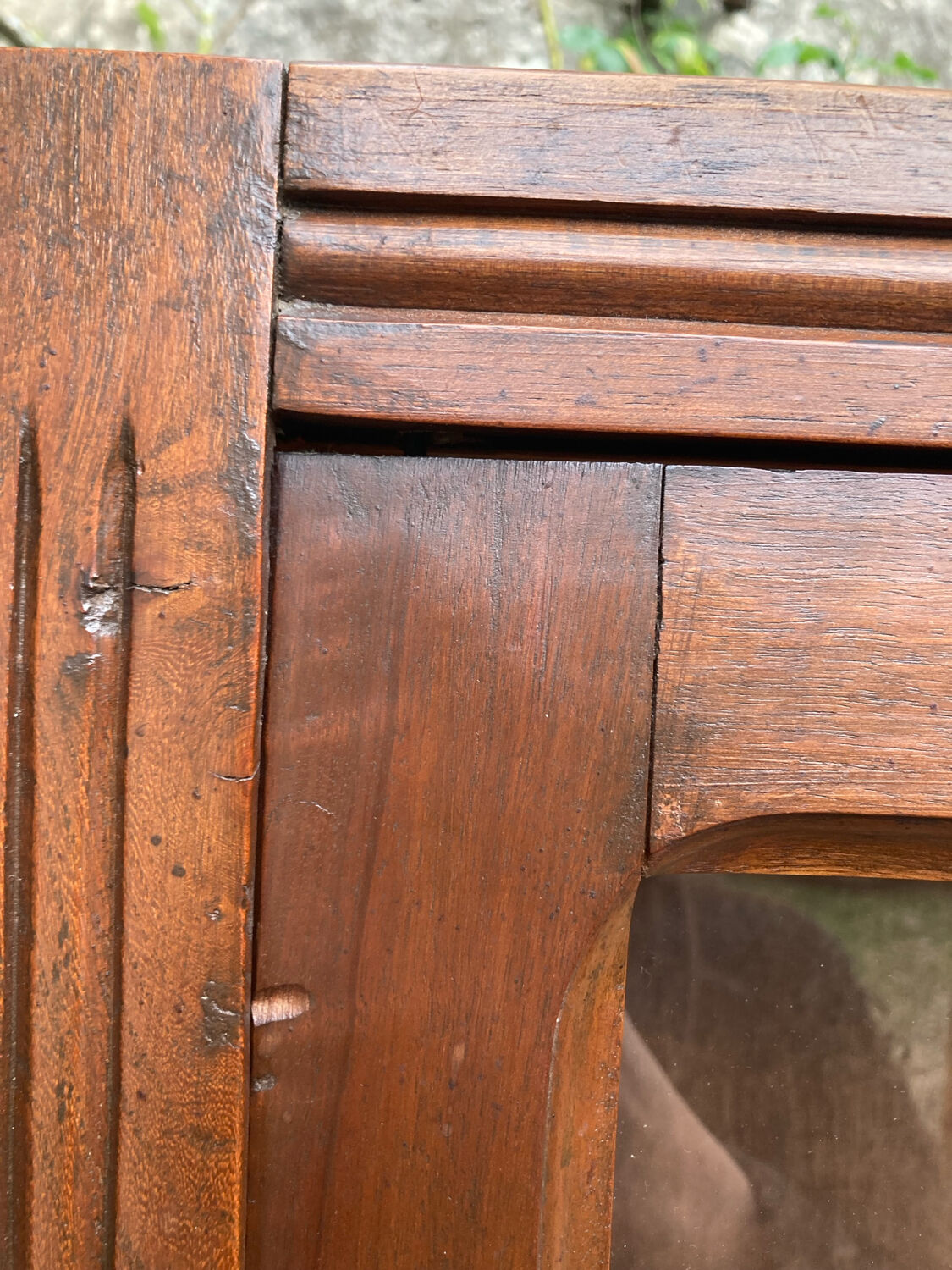 Vintage glass-fronted cabinet