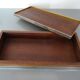 Modernist box in metal and cedar Art Deco