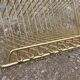 45-tower vintage gold metal vinyl holder