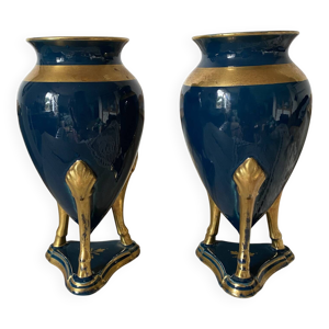 Paire de vases en céramique