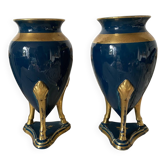 Paire de vases en céramique Style Empire