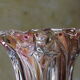 Vase en cristal Mikasa décor lierre parisien et lustre rosé