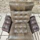 Vintage leather lounge chair 1960