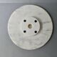Large white marble cheese platter, rotating, D 31 cm