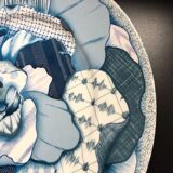 Assiette Présentation 31cm Taitu Milano Bluebianco 1987 Vintage