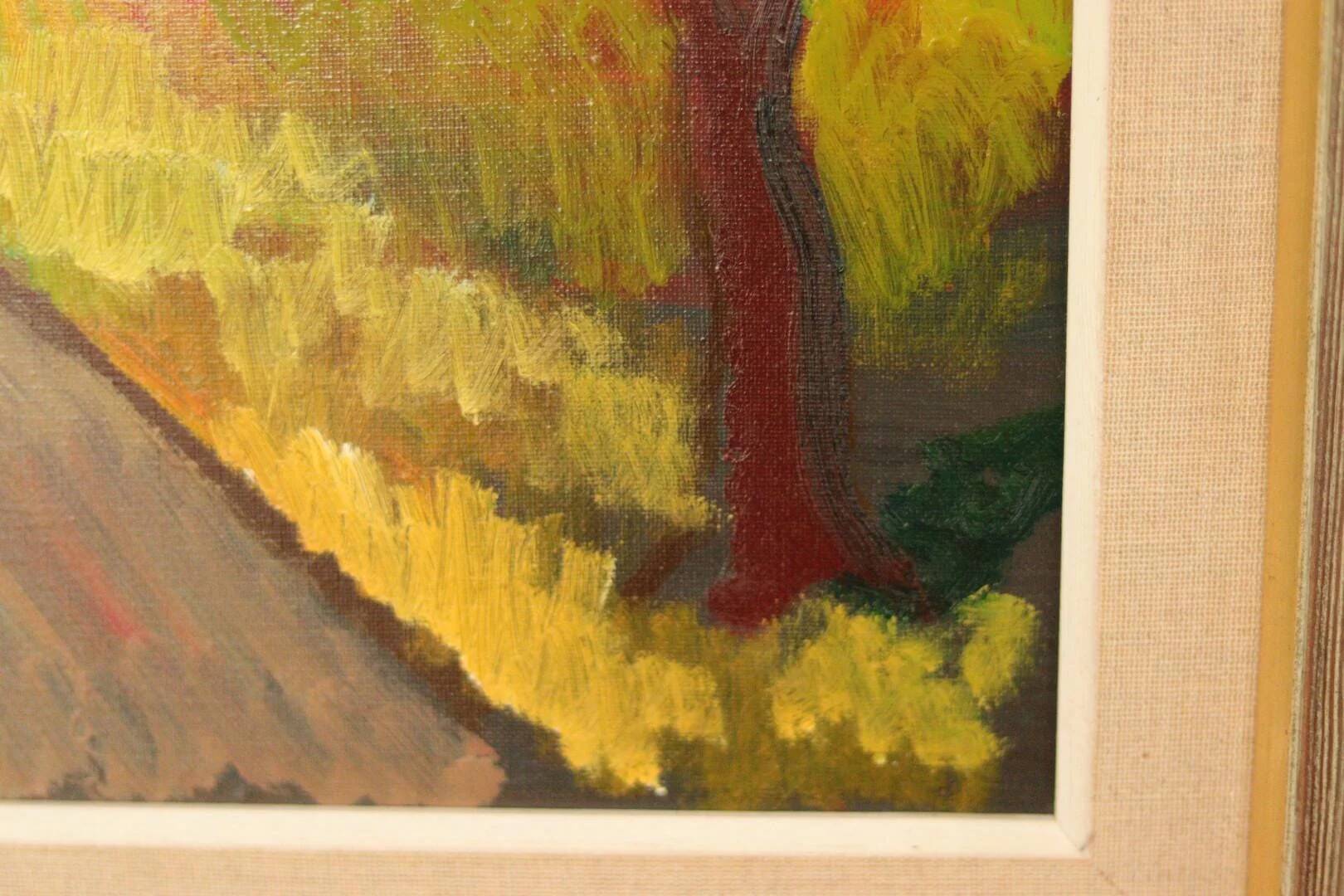 Landscape with barn by Bror Göransson