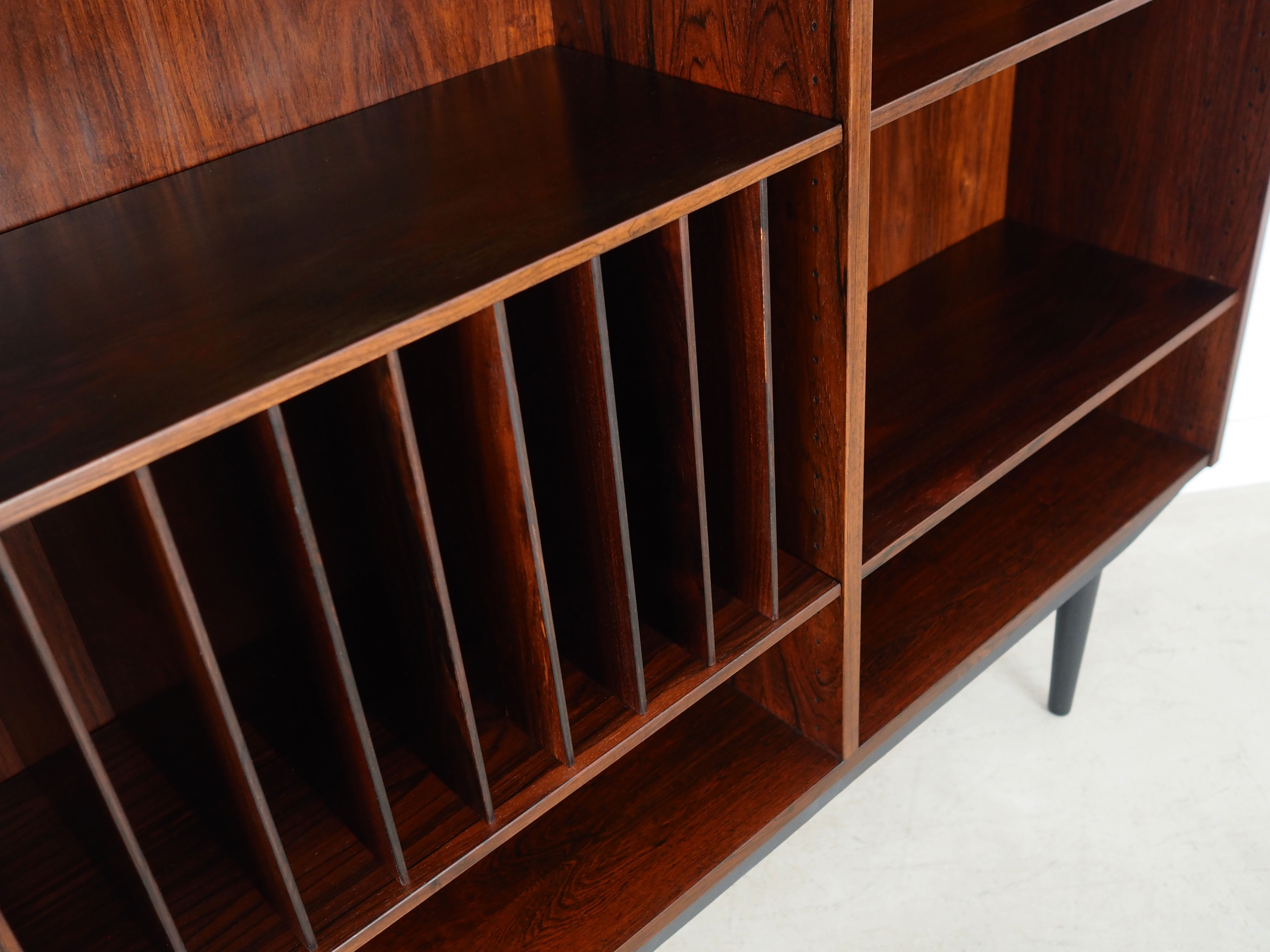 Rosewood bookcase, Danish design, 1970s, manufactured by Omann Jun