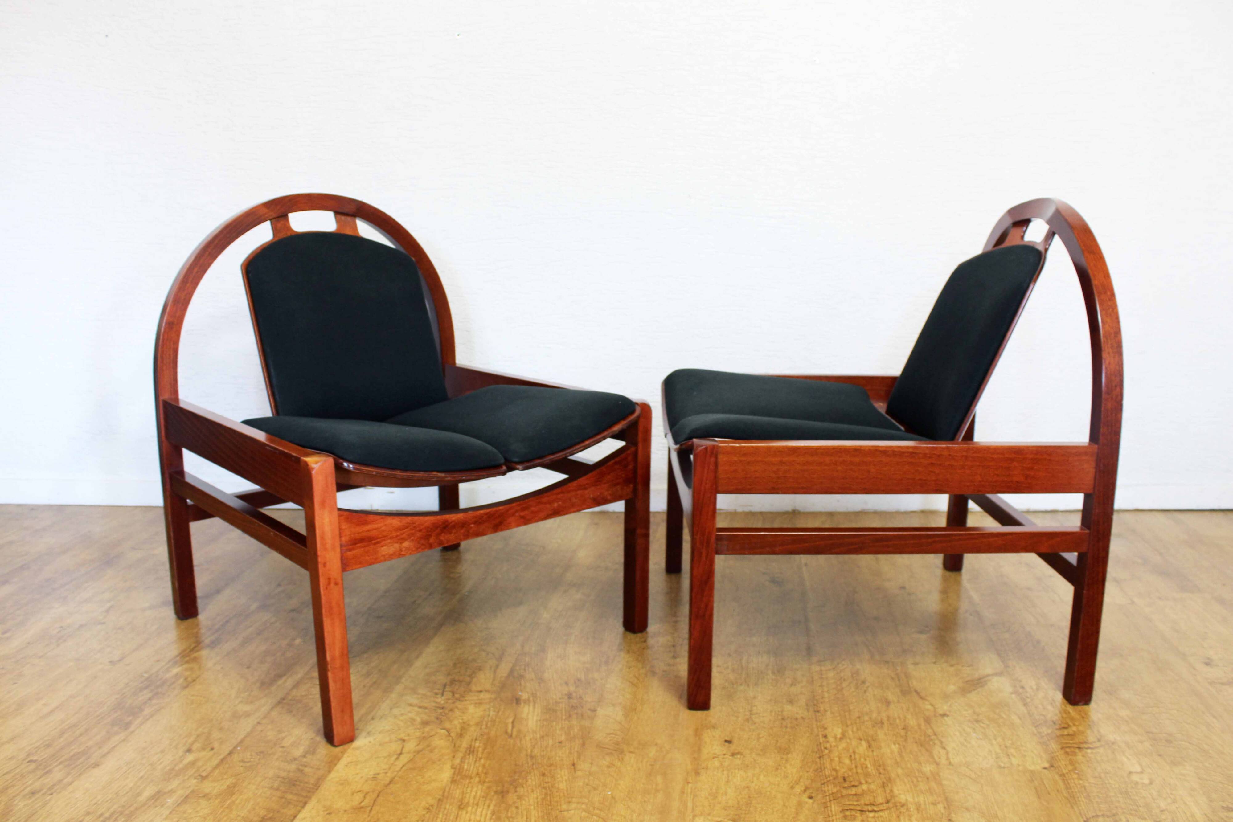 Paire de fauteuils Baumann Argos 1970