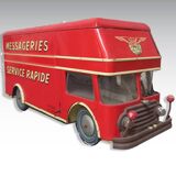 Ancien camion tôle Joustra messagerie express