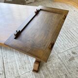 3m oak table from 1950 with its extensions