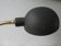 Lampe des années 50, en métal noir et doré