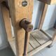 Genuine vintage wooden workbench from the 1960s stamped Grenade.