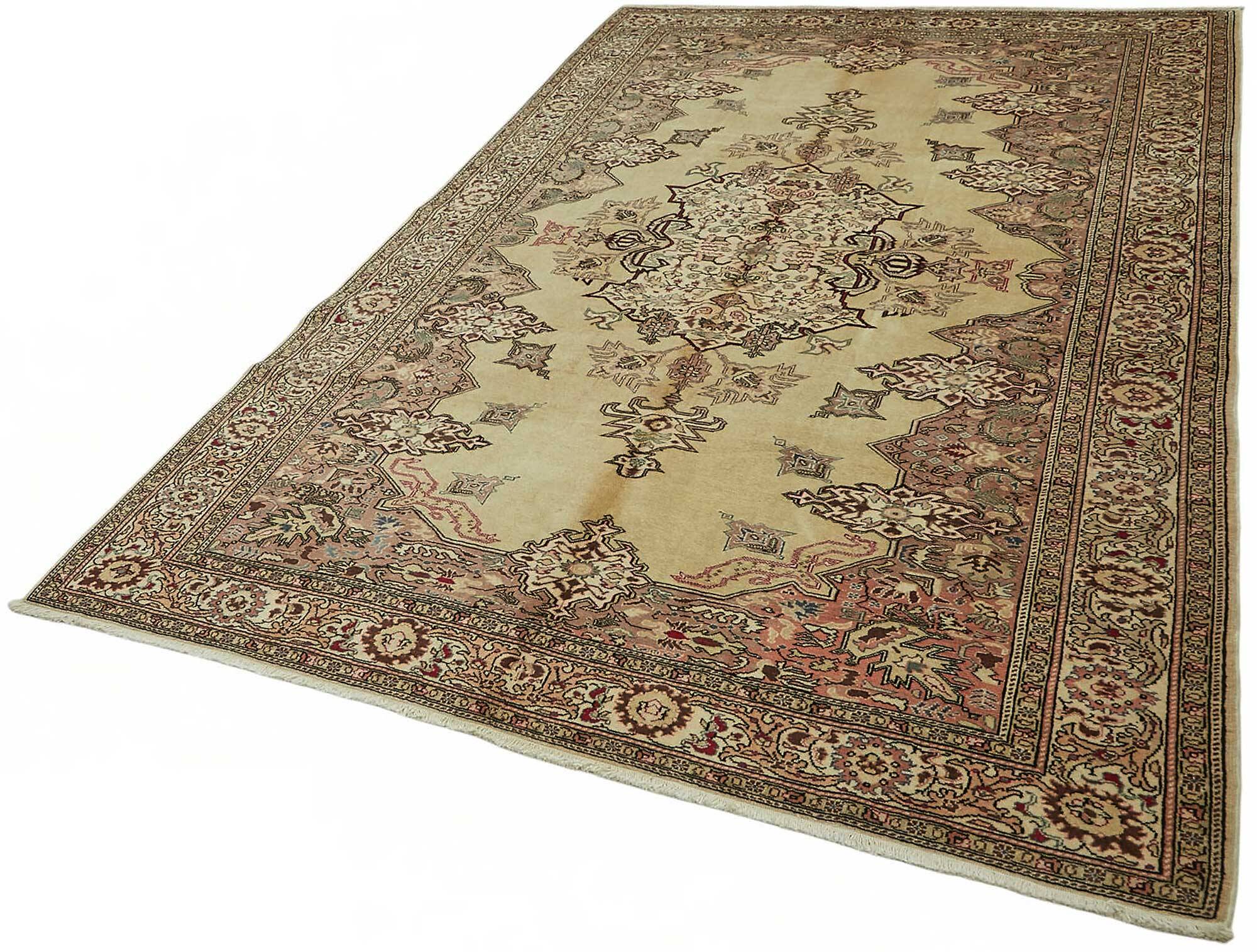 Turkish Wool Vintage Kayseri Rug 197 cm x 287 cm