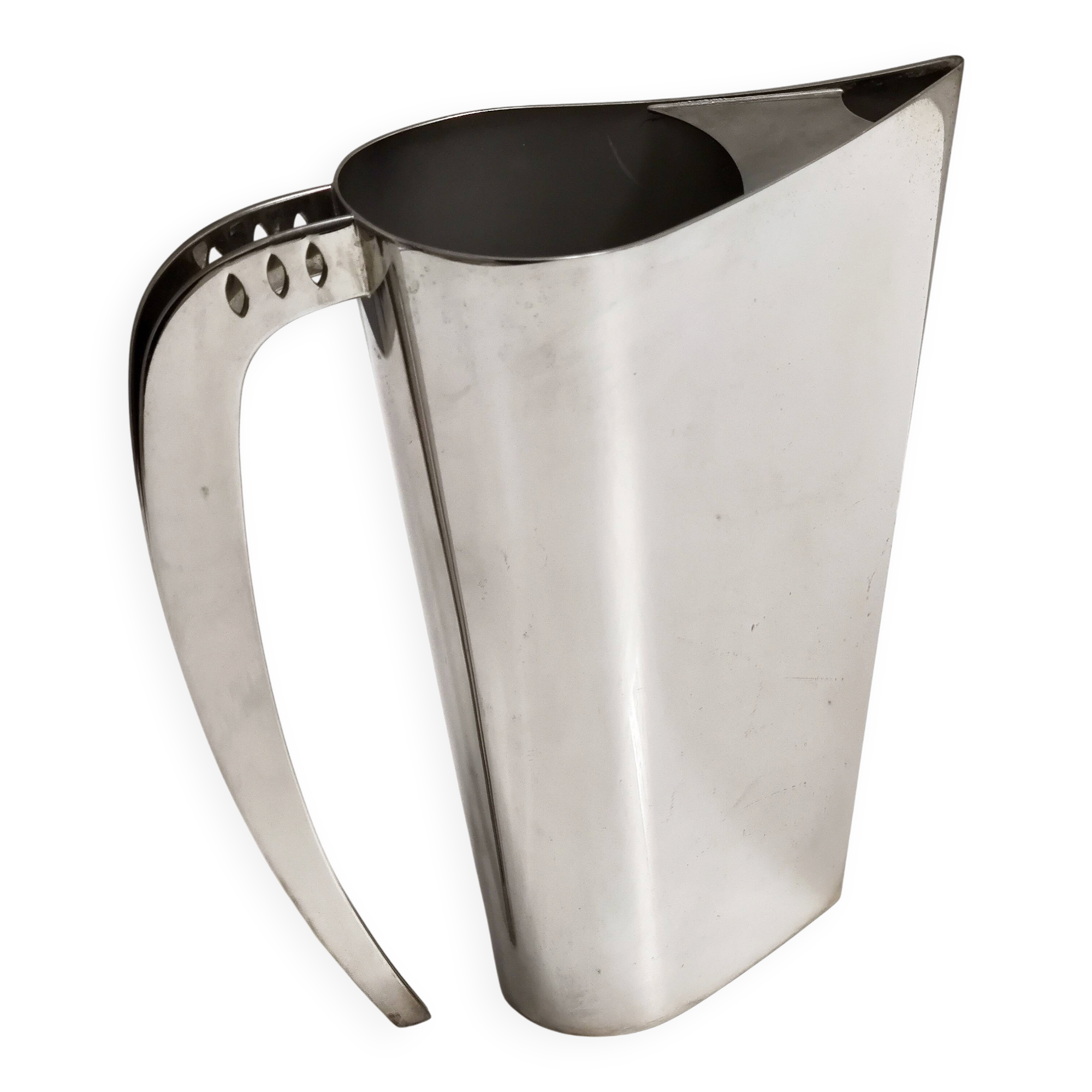 Silver Plated Brass Jug "Kanye"by Lino Sabattini, Italy, 1978 - 1981