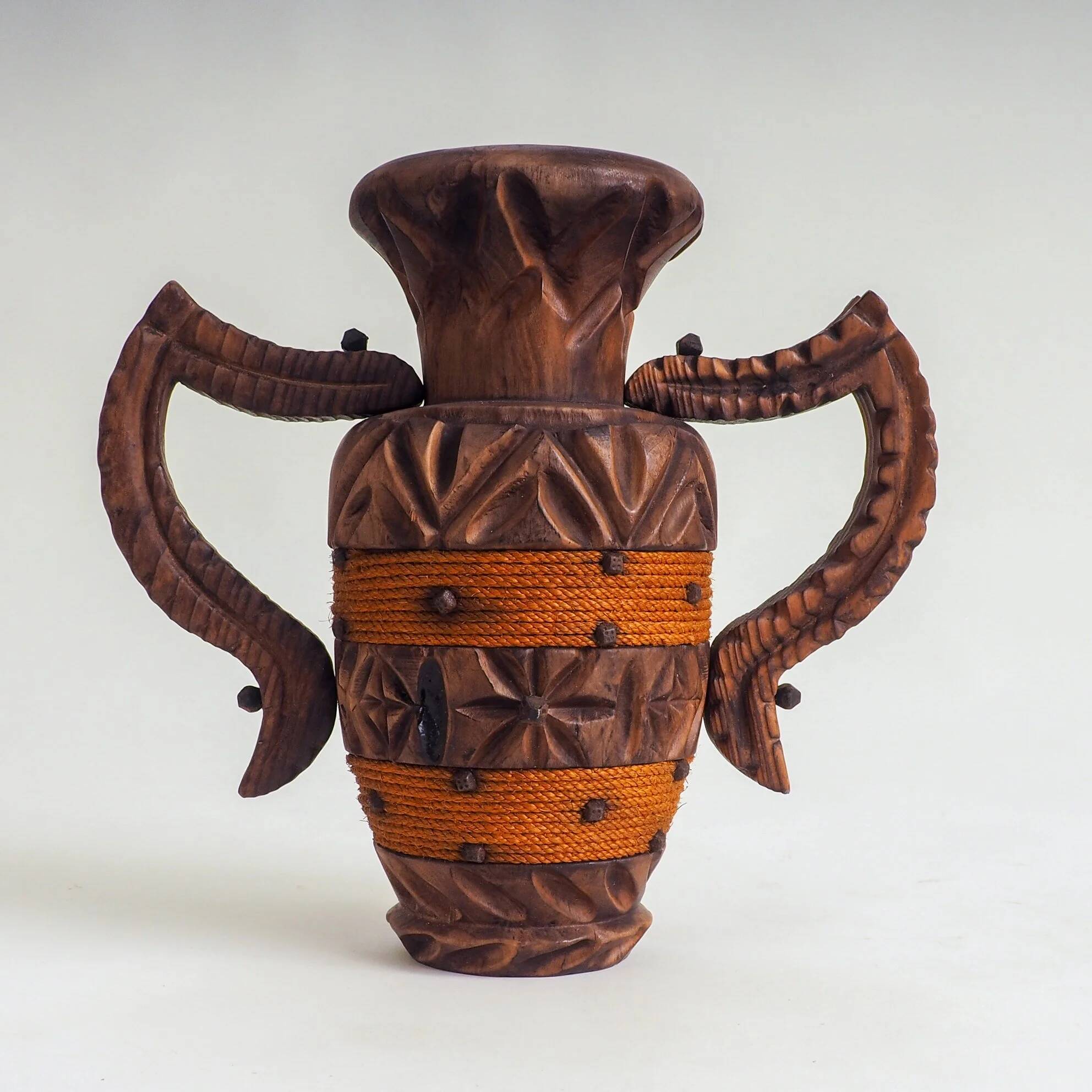 Set of 2 Spanish Brutalist vases