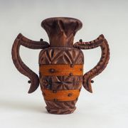 Set of 2 Spanish Brutalist vases