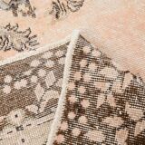 Tapis Vintage Floral Classique Fait Main 5x9 Marron Beige, 167x283Cm SK 5465