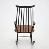1960s Varjosen Puunjalostus Beech Rocking Chair, Finland